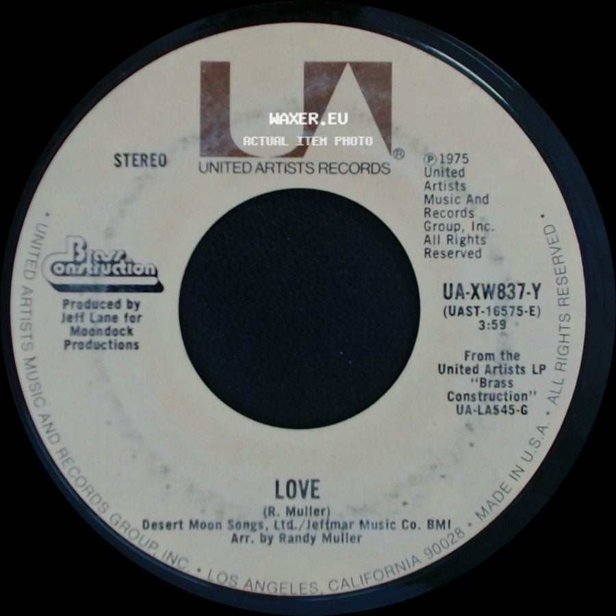 Brass Construction - Love / Changin' side A