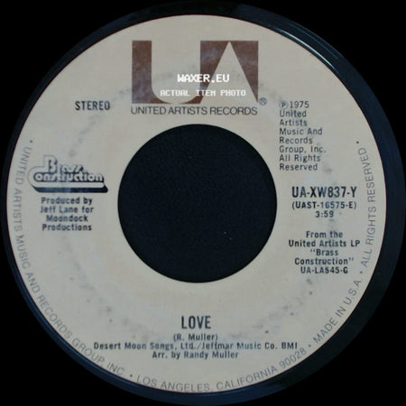 Brass Construction - Love / Changin' side A
