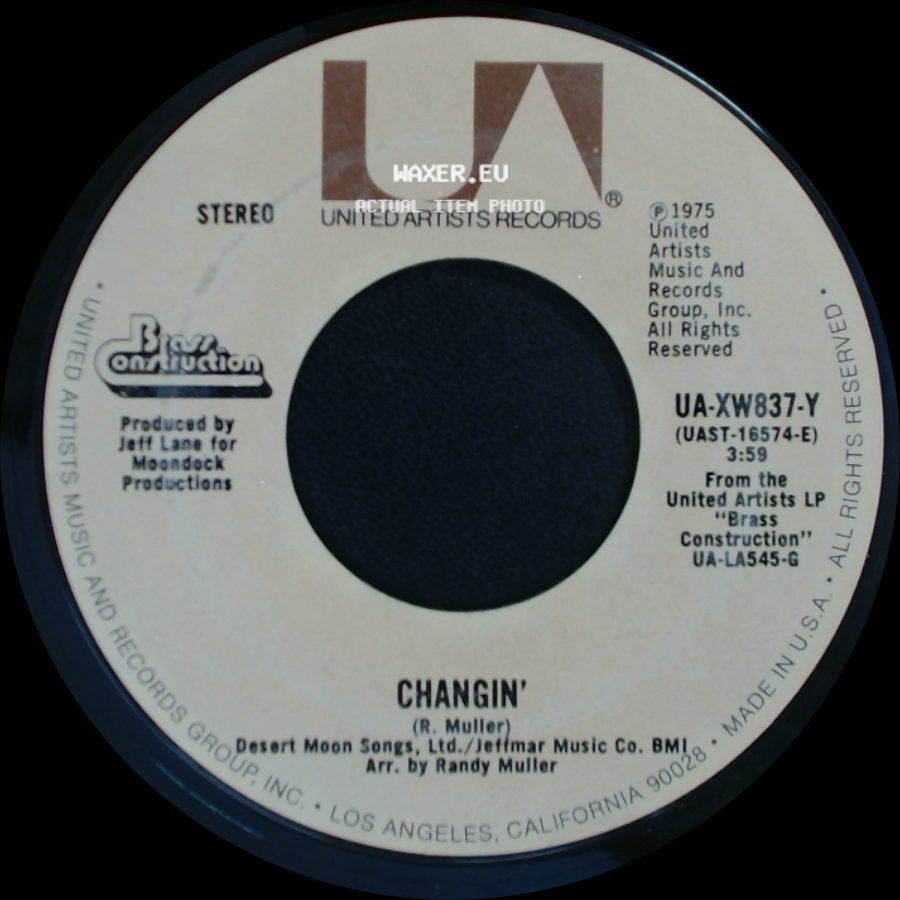 Brass Construction - Love / Changin' side B