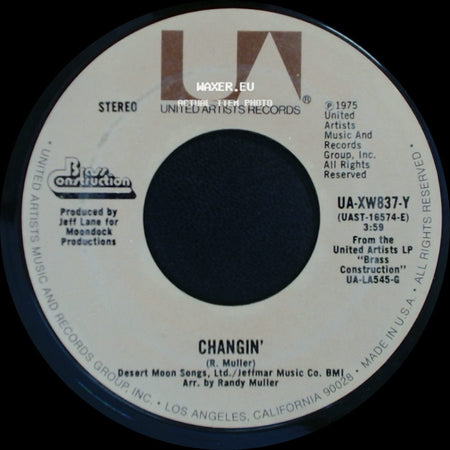Brass Construction - Love / Changin' side B