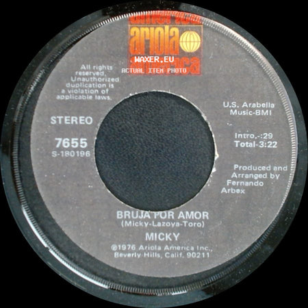 Micky - Bruja Por Amor / Bye, Bye Fraulein side A