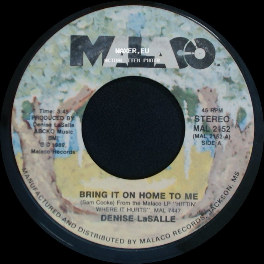Denise Lasalle - Bring It On Home To Me / Write This One Off (As A Loss) side A