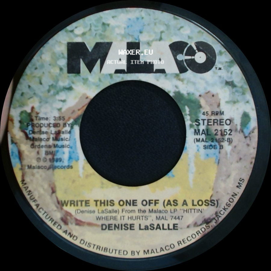 Denise Lasalle - Bring It On Home To Me / Write This One Off (As A Loss) side B