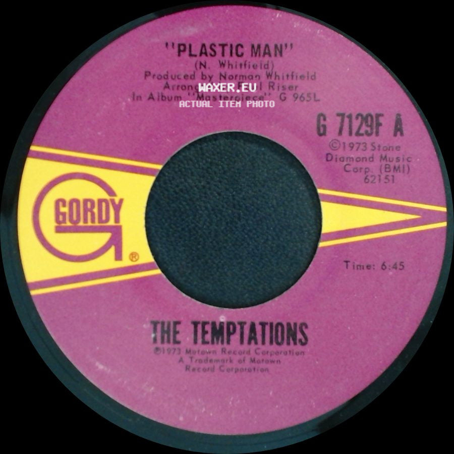 The Temptations - Plastic Man / Hurry Tomorrow side A
