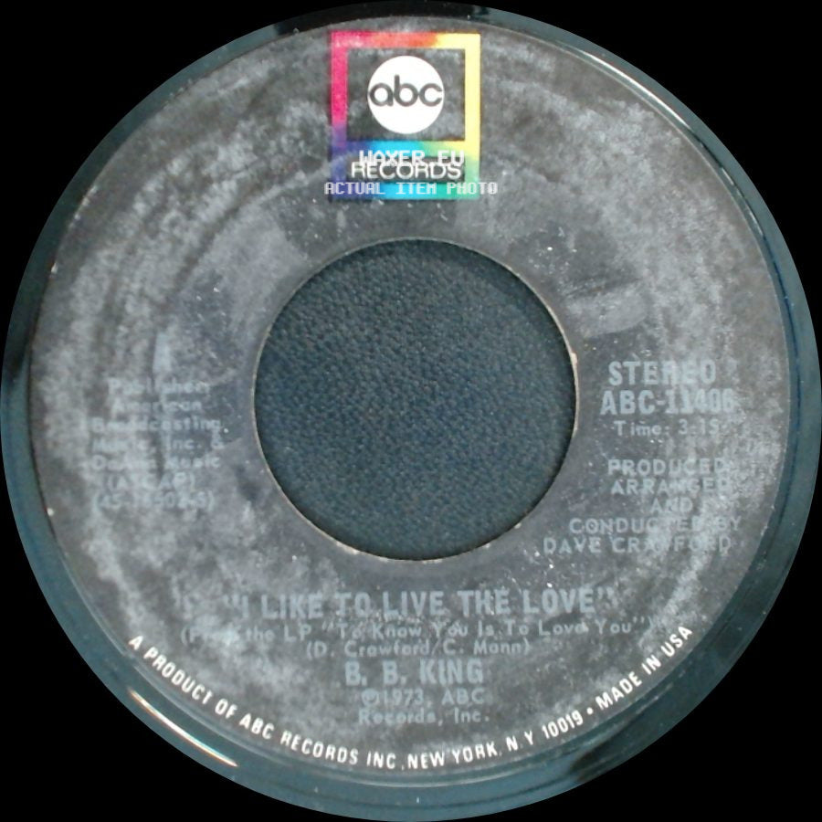 B. B. King - Love / I Like To Live The Love side B