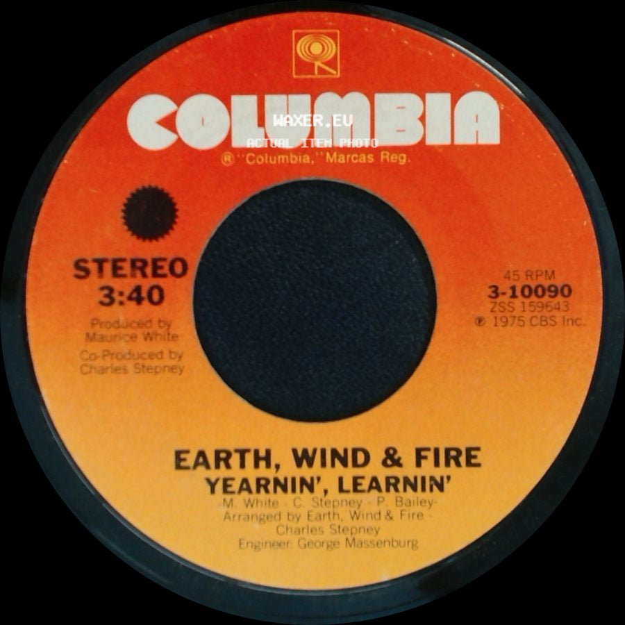 Earth, Wind & Fire - Shining Star / Yearnin', Learnin' side B