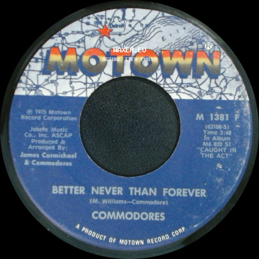 Commodores - Sweet Love / Better Never Than Forever side B