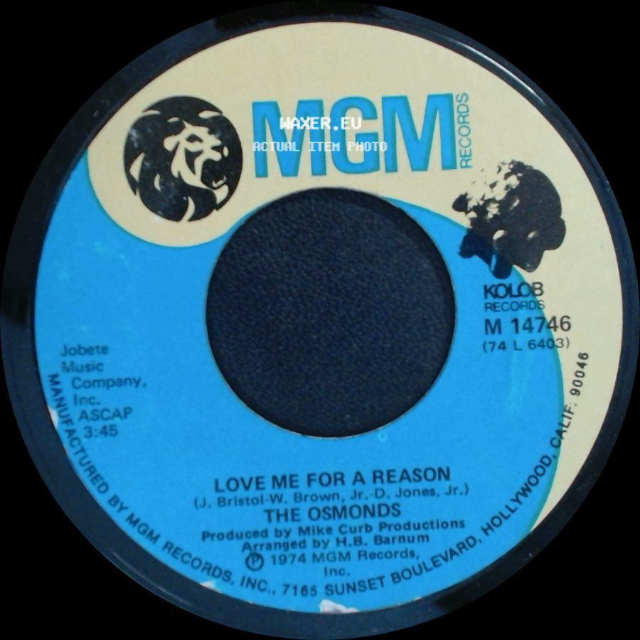 The Osmonds - Love Me For A Reason / Fever side A