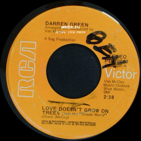 Darren Green - Love Doesn't Grow On Trees / Checkin' On You side A