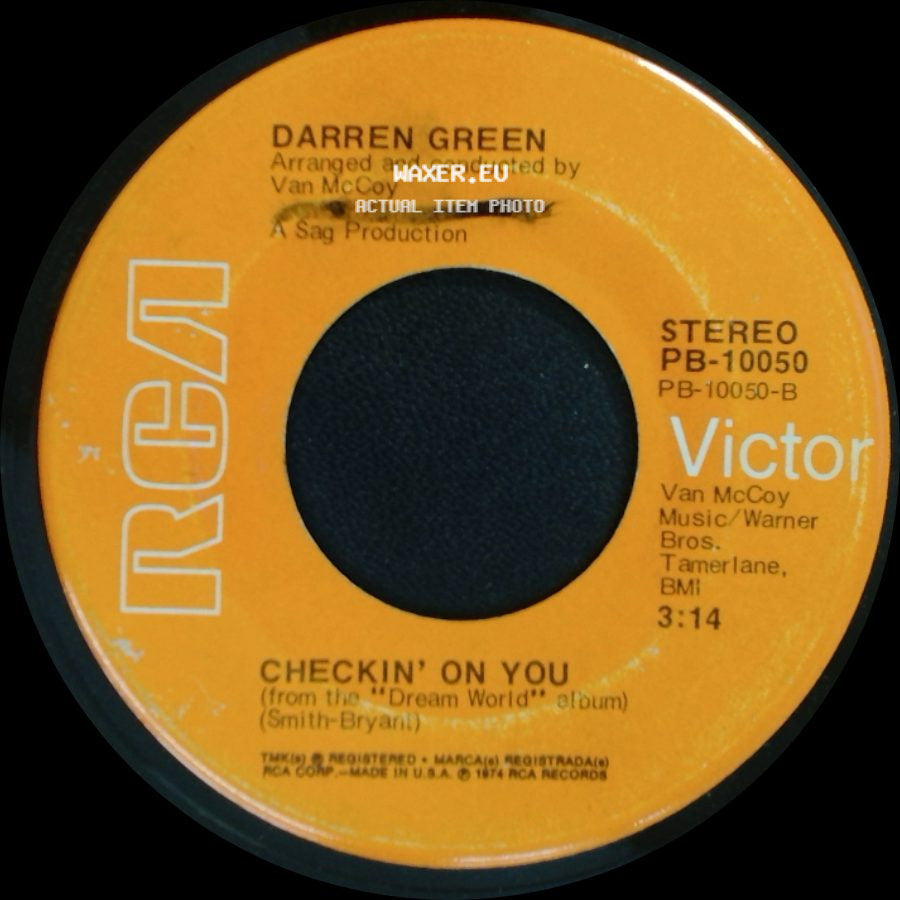 Darren Green - Love Doesn't Grow On Trees / Checkin' On You side B