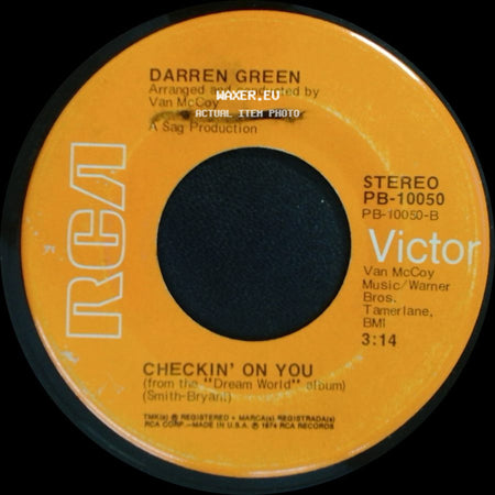 Darren Green - Love Doesn't Grow On Trees / Checkin' On You side B