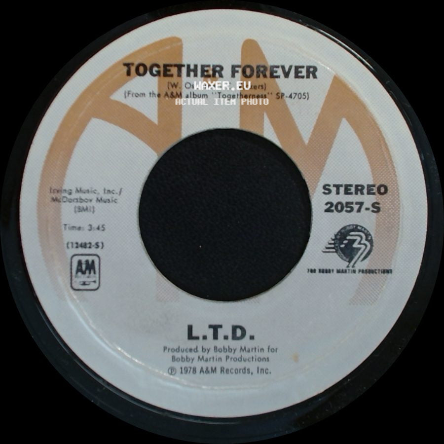 L.T.D. - Holding On (When Love Is Gone) / Together Forever side B