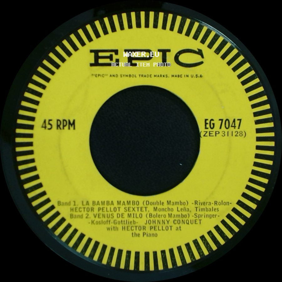 Noro Morales & His Rhythm Sextet / Noro Morales & His Orch. / Hector Pellot Sextet, Johnny Conquet - C Jam Blues / Wimoweh / La Bamba Mambo / Venus De Milo side B