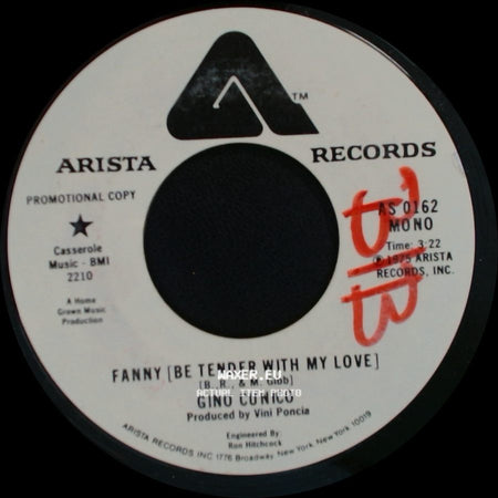 Gino Cunico - Fanny [Be Tender With My Love] / Fanny (Be Tender With My Love) side A