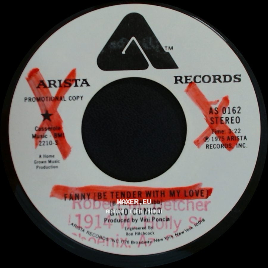 Gino Cunico - Fanny [Be Tender With My Love] / Fanny (Be Tender With My Love) side B