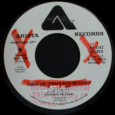 Gino Cunico - Fanny [Be Tender With My Love] / Fanny (Be Tender With My Love) side B