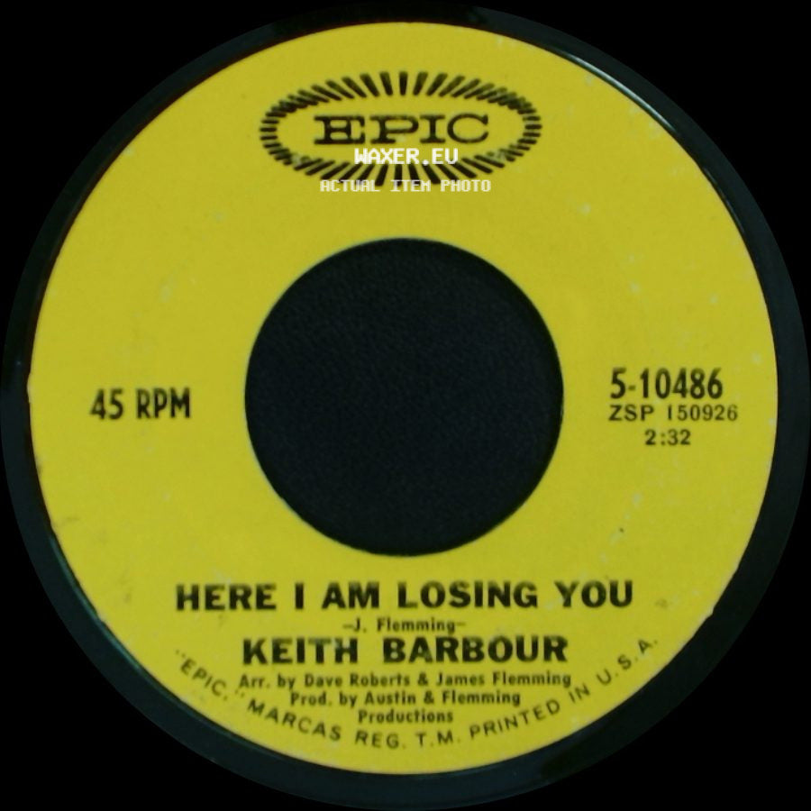 Keith Barbour - Here I Am Losing You / Echo Park side A
