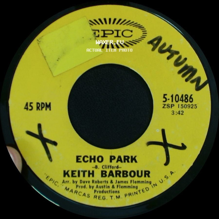 Keith Barbour - Here I Am Losing You / Echo Park side B