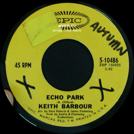 Keith Barbour - Here I Am Losing You / Echo Park side B