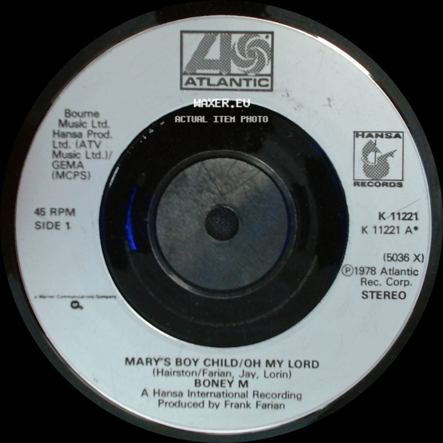 Boney M - Mary's Boy Child/Oh My Lord / Dancing In The Streets side A