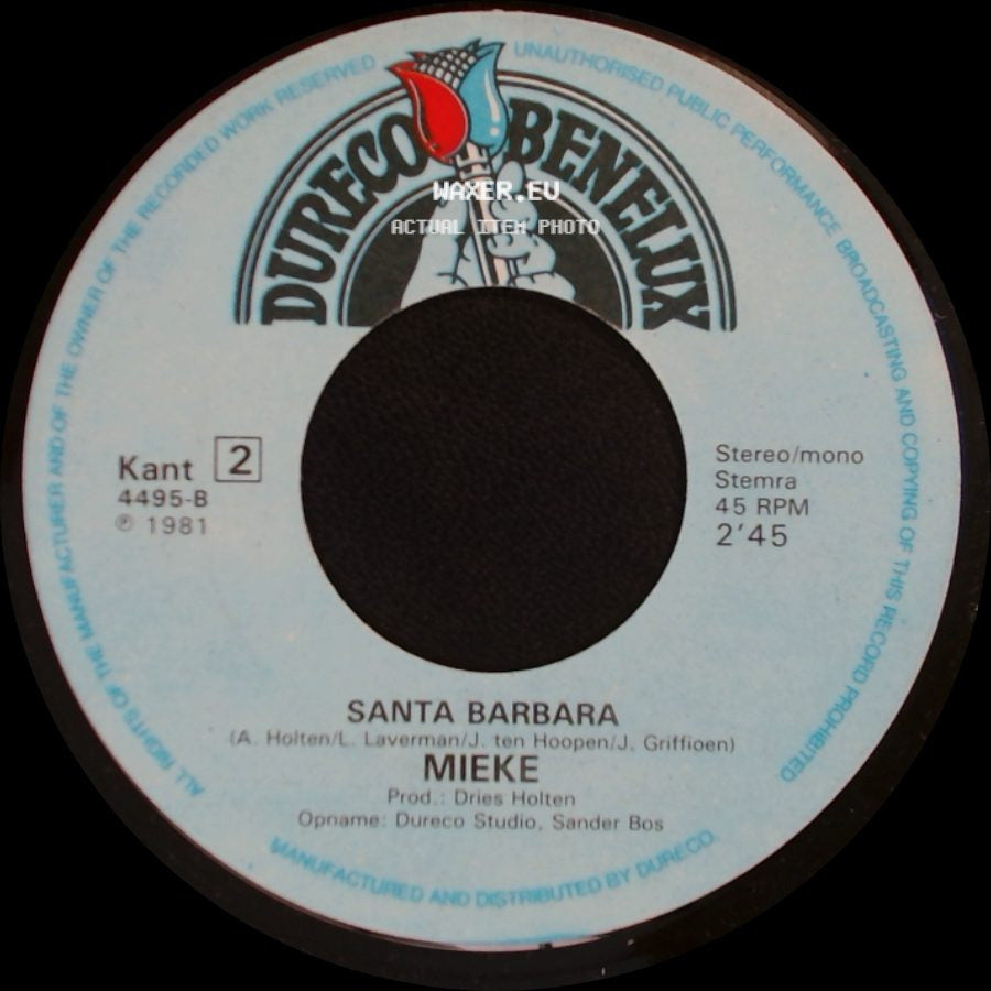 De Dierenband / Mieke - Mieke / Santa Barbara side B