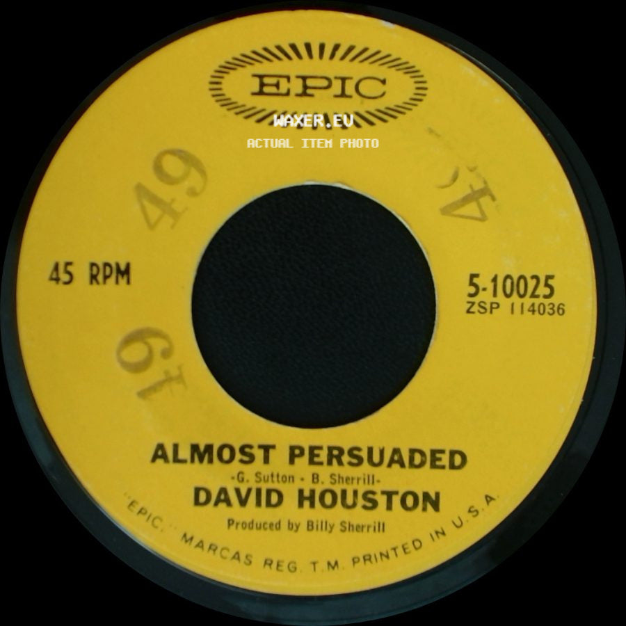 David Houston - Almost Persuaded / We Got Love side A