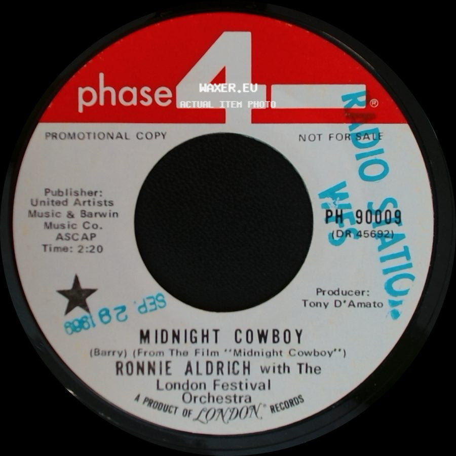Ronnie Aldrich With The London Festival Orchestra - Theme From "In The Dark" / Midnight Cowboy side B