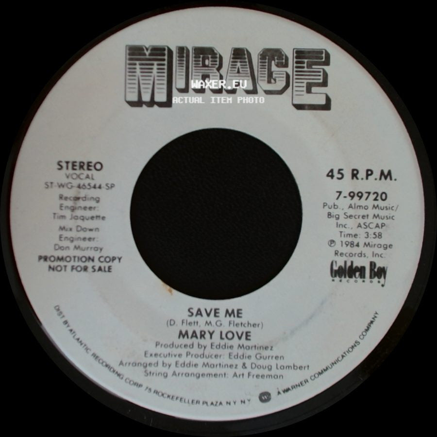 Mary Love - Save Me / Save Me side A