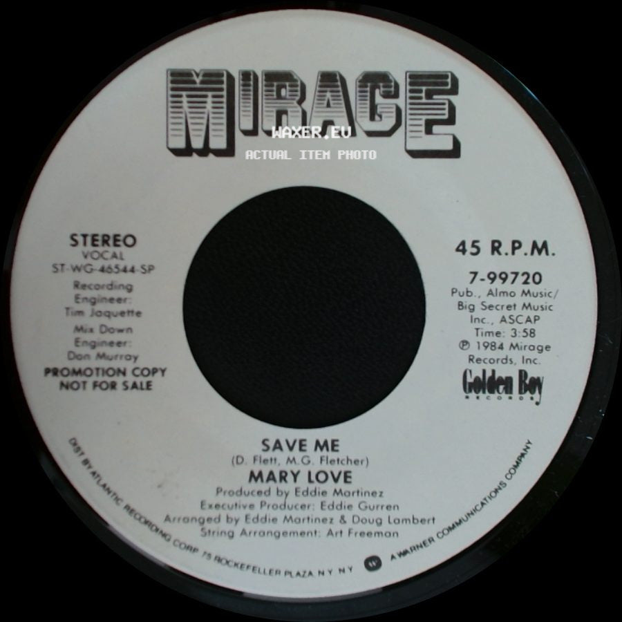 Mary Love - Save Me / Save Me side B