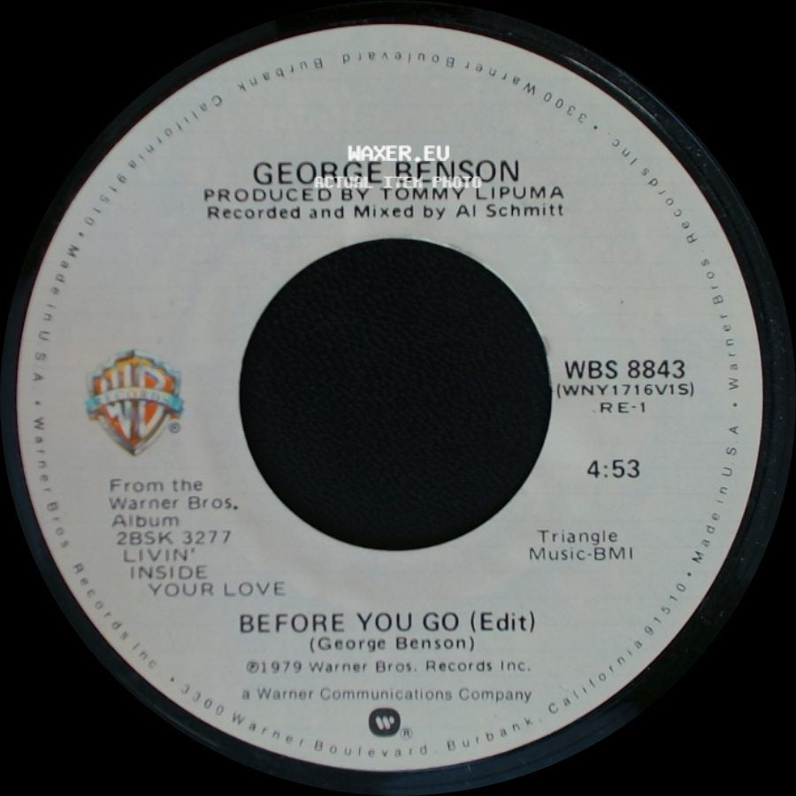 George Benson - Before You Go (Edit) / Unchained Melody (Edit) side A