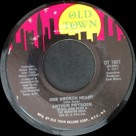 Arthur Prysock - I Wantcha Baby / One Broken Heart side B