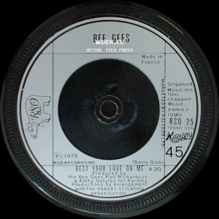 Bee Gees - Rest Your Love On Me / Too Much Heaven side A