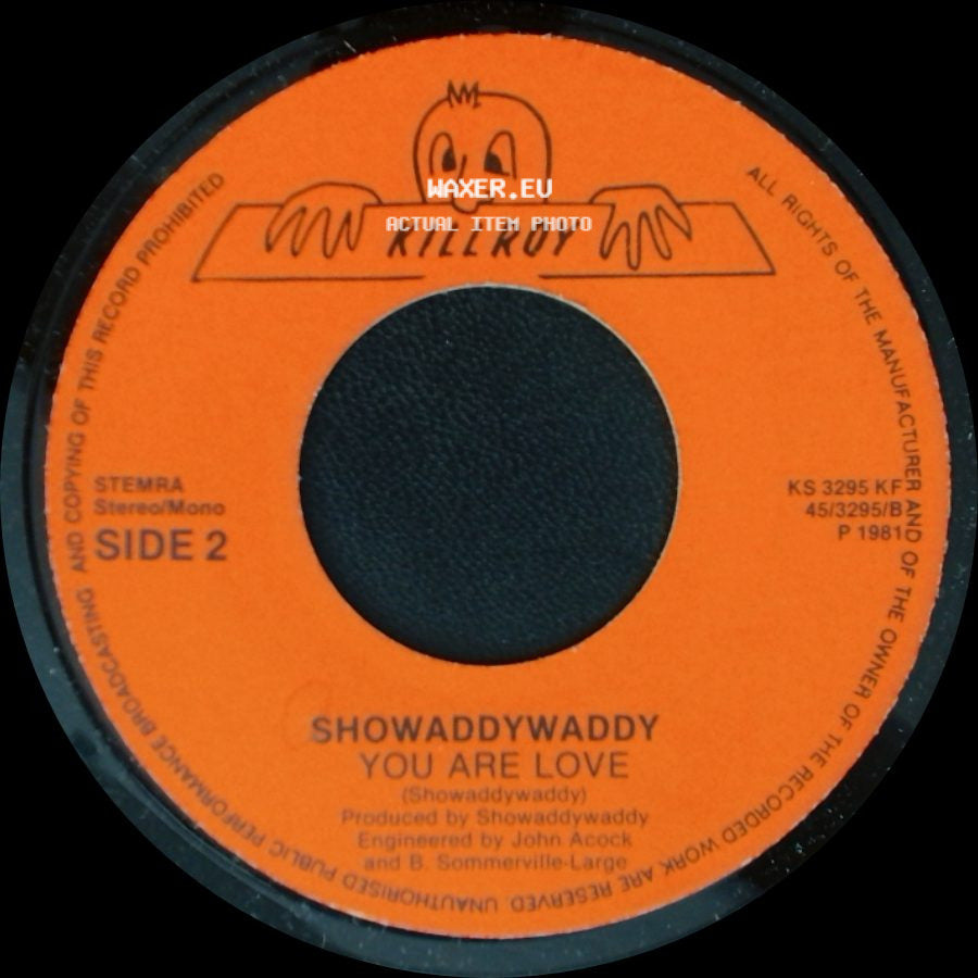 Showaddywaddy - Do Wah Diddy / You Are Love side B