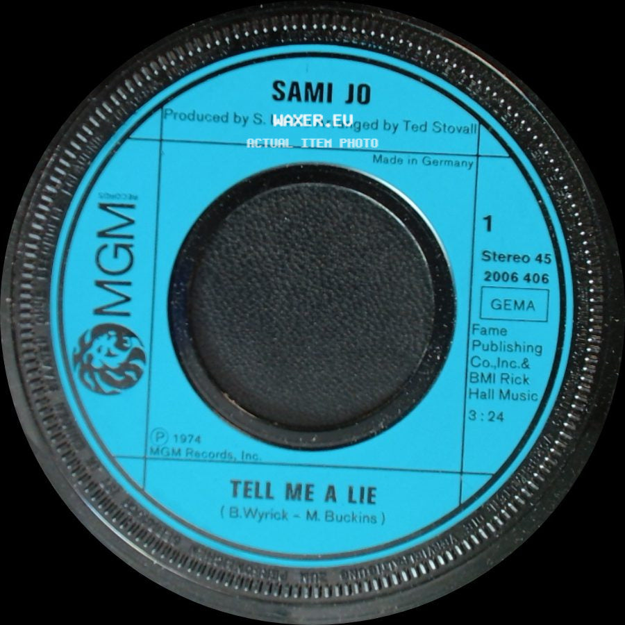 Sami Jo - Tell Me A Lie / Stay Where You Are side A