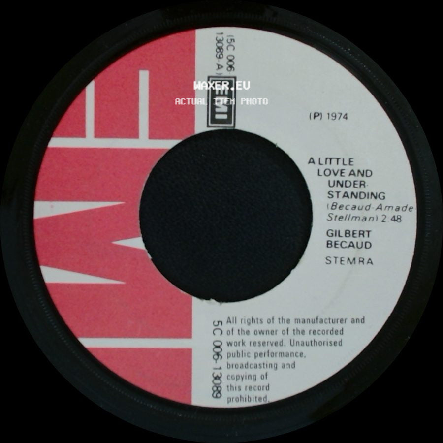 Gilbert Becaud - Let It Be Me / A Little Love And Understanding side B