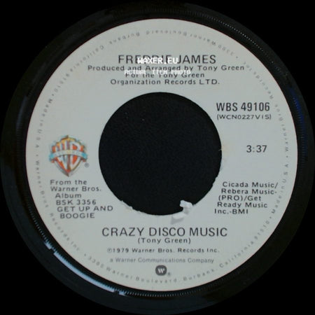 Freddie James - Crazy Disco Music / Hollywood (Edit) side A