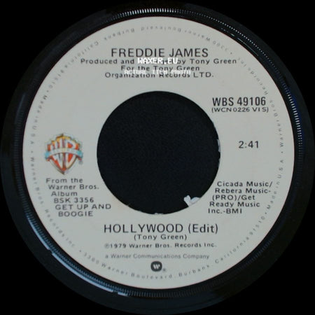 Freddie James - Crazy Disco Music / Hollywood (Edit) side B