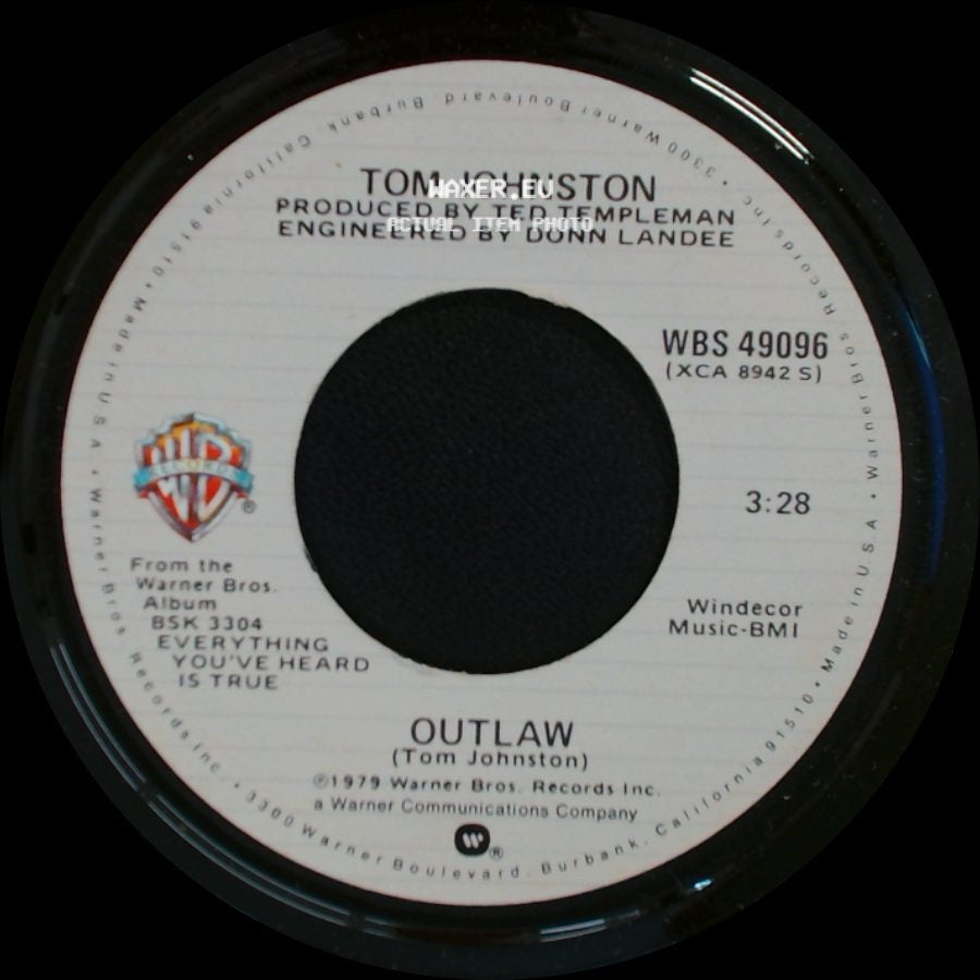 Tom Johnston - Outlaw / Savannah Nights side A