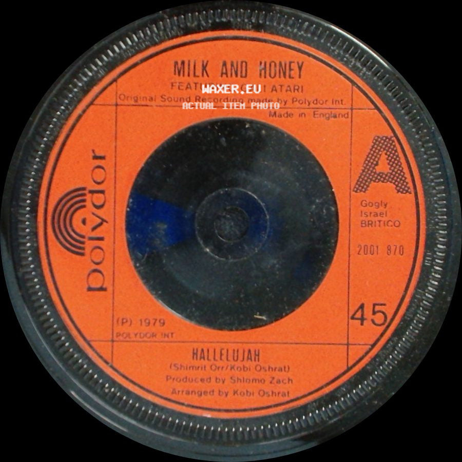 Milk And Honey Featuring Gali Atari - Lady Sun / Hallelujah side B