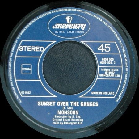 Monsoon - Ever So Lonely / Sunset Over The Ganges side B