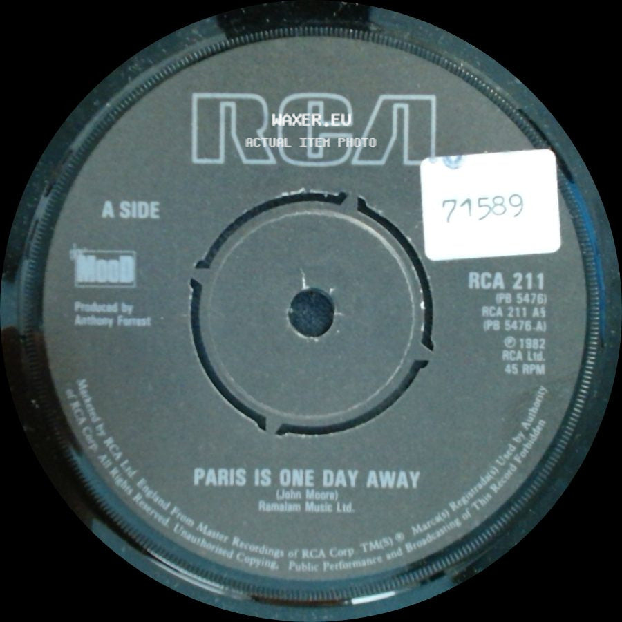 Unknown Artist - Paris Is One Day Away / No One Left To Blame side A