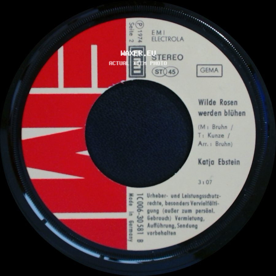 Katja Ebstein - Es War Einmal Ein Jäger / Wilde Rosen Werden Blühen side B