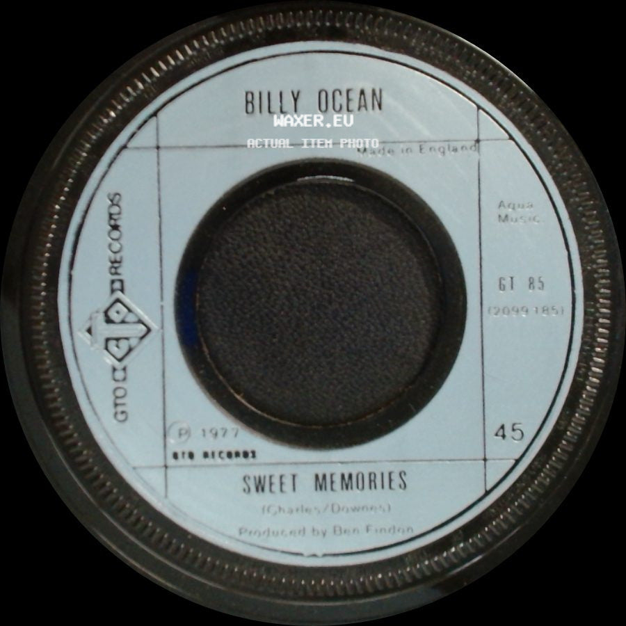 Billy Ocean - Red Light Spells Danger / Sweet Memories side B
