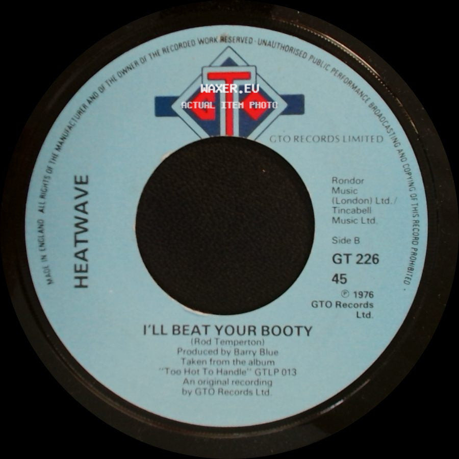 Heatwave - Mind Blowing Decisions / I'll Beat Your Booty side B