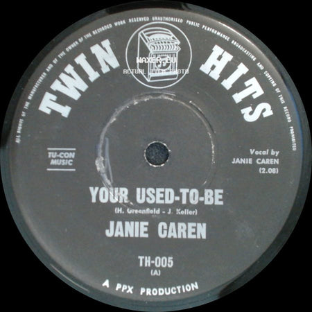 Chet Avery / Janie Caren - Walk Like A Man / Your Used-To-Be side B