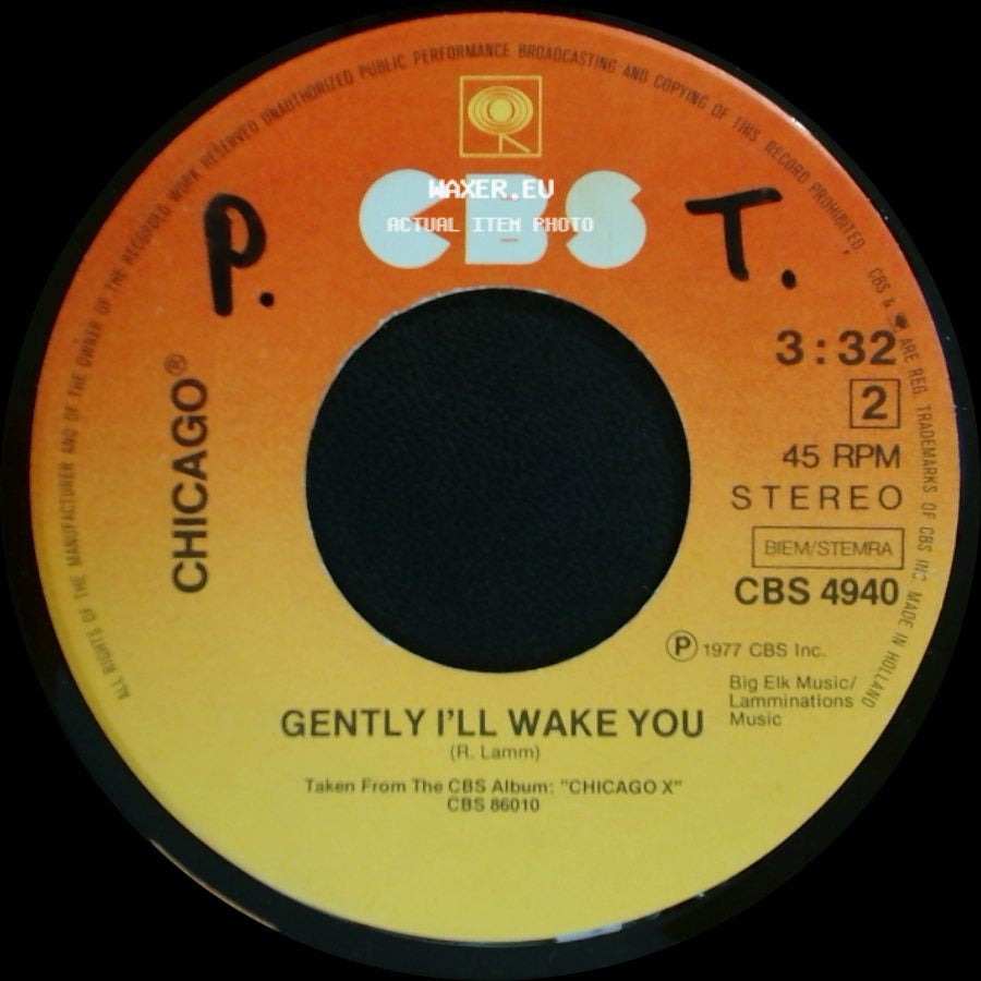 Chicago - Gently I'll Wake You / Wishing You Were Here side A