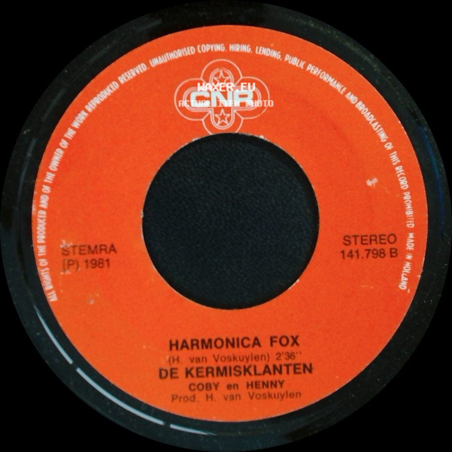 De Kermisklanten - Harmonica Fox / Hillbilly Rock side A