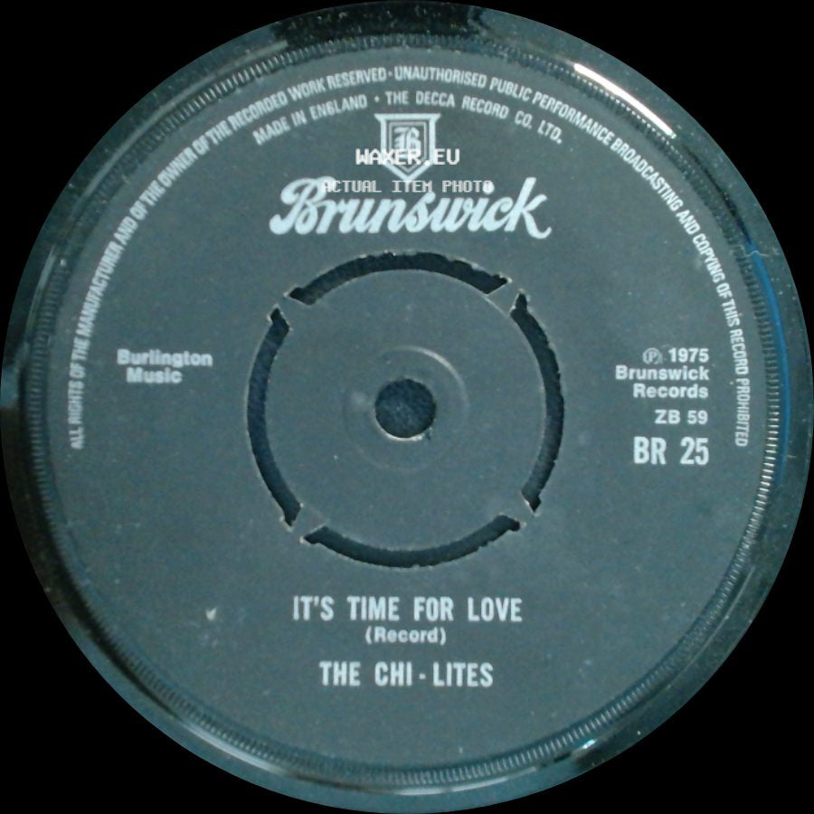 The Chi-Lites - It's Time For Love / The Coldest Days Of My Life side A