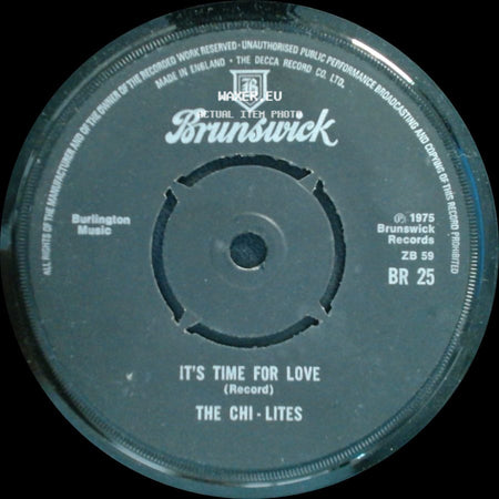 The Chi-Lites - It's Time For Love / The Coldest Days Of My Life side A