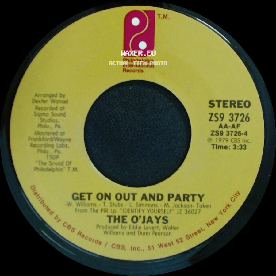 The O'jays - I Want You Here With Me / Get On Out And Party side B